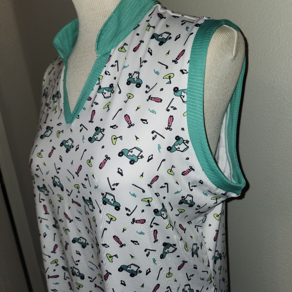 Large Coral Bay Golf Shirt, Golf print